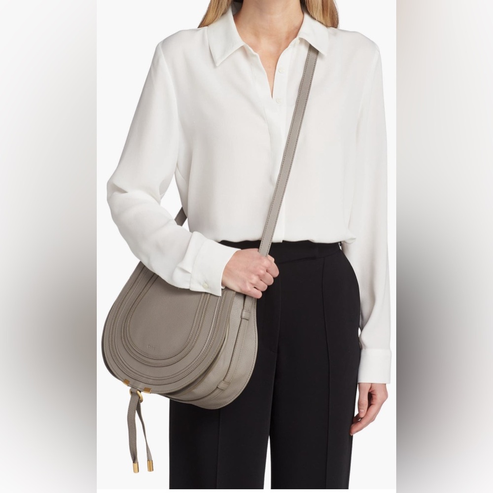 Chloe Medium Marcie Leather Crossbody